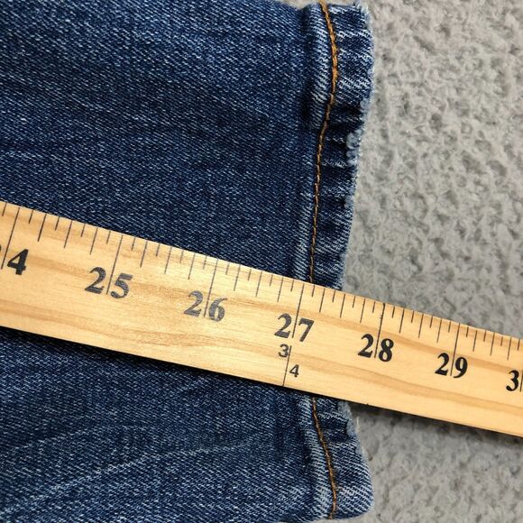 Abercrombie Fitch Jeans Women 10 Blue High Rise Skinny Distressed Preppy Classic - Picture 8 of 8